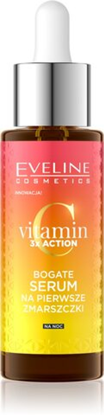 Eveline Cosmetics Vitamin C 3x Action - ночная сыворотка от первых морщин /   30  ml  / GTIN 5903416053415