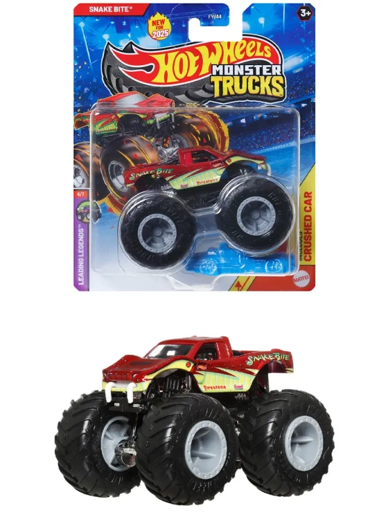 Машинка Monster Trucks Хот Вилс Snake Bite FYJ44 JCD85