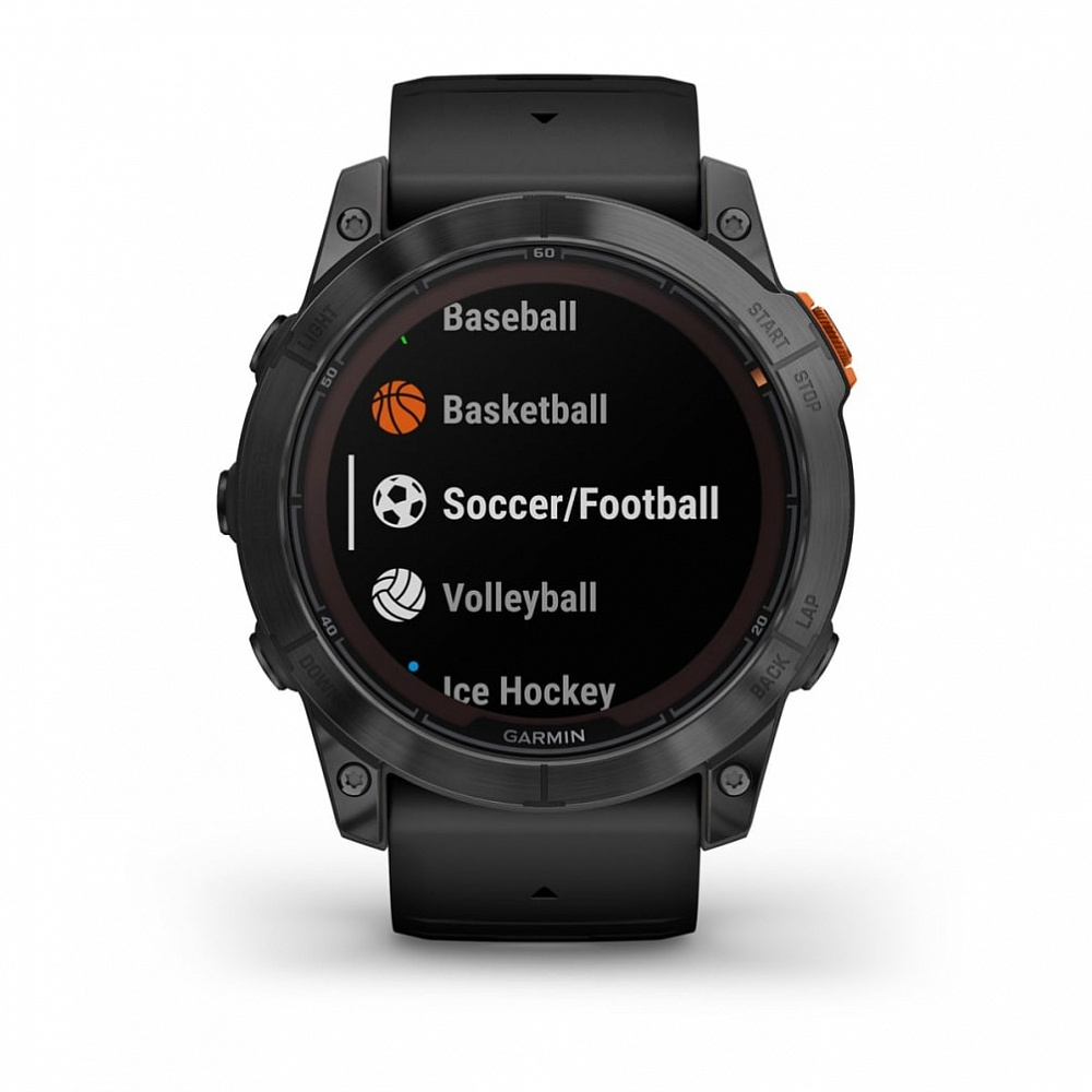 Смарт часы Garmin Fenix 7X Pro Solar Edition серый корпус c черным ремешком