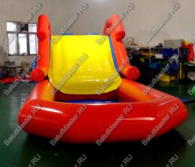 Надувная водная горка "Пляжная", 8,5*3*3 м, на поддуве