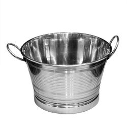 Емкость Ведро для охлаждения бутылок и льда 36,5 см h22,5 см круглая нерж. P.L.