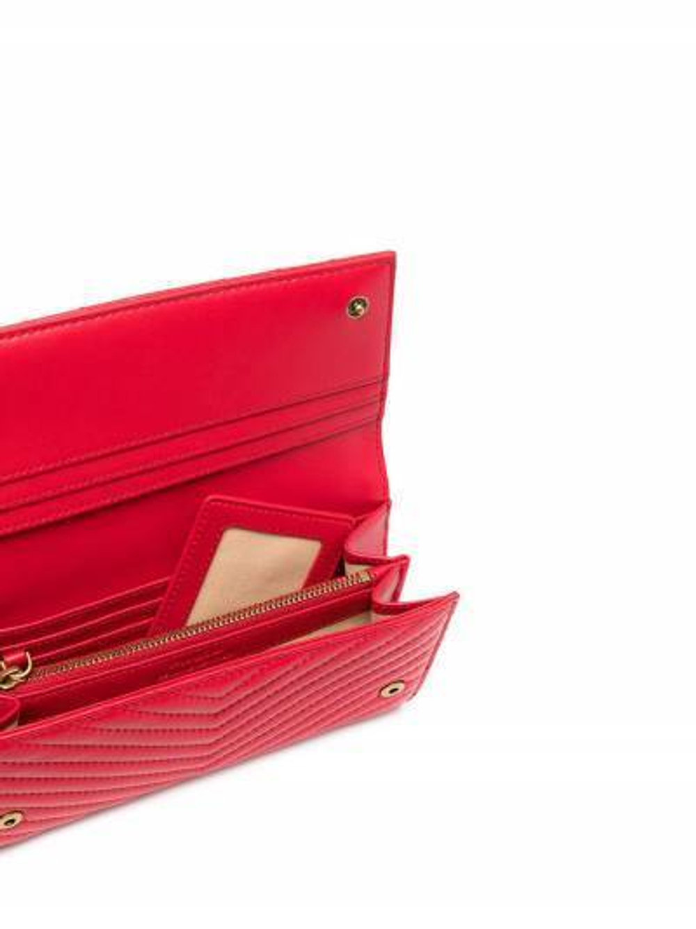 LOVE BIRDS QUILTED WALLET - red