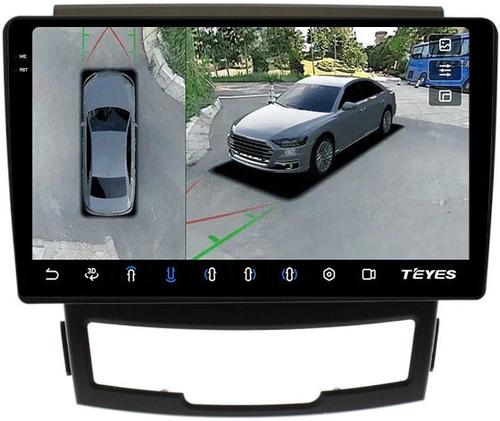 Магнитола для SsangYong Actyon 2 2011-2013 - Teyes CC3-2K-360 на Android 10, Быстрая, 2K QLED, CarPlay, 4G SIM-слот, 4 камеры в комплекте