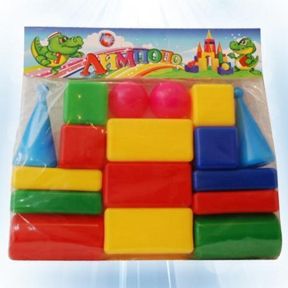 Строительный набор кубики 18 эл. (АлексТойз)