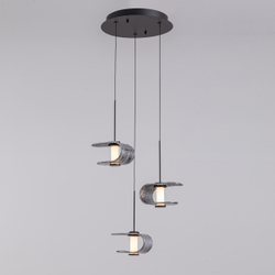 Подвесной светильник MD24020901-3A black/smoky