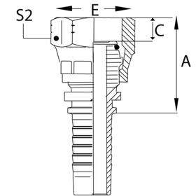 Фитинг DN 10 DKO-S (Г) 18x1.5 10 (накидная гайка)