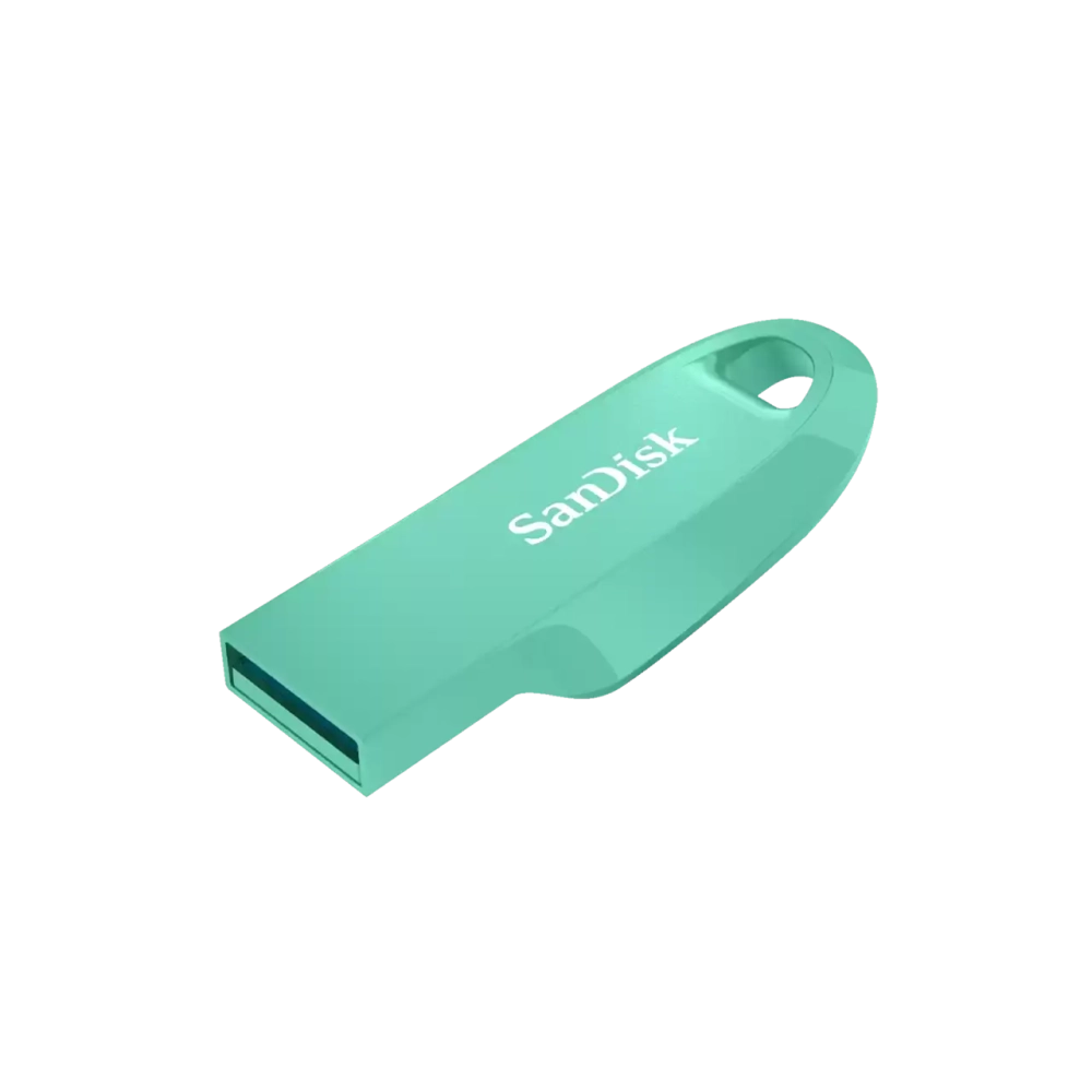 Флеш-накопитель SanDisk Ultra Curve USB 3.2 Gen1 64GB, R 100 МБ/с зеленый