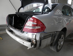 Оцинкованный фаркоп на Mercedes E-Class w211 седан 2002-2009 (без электрики), Galia M104C