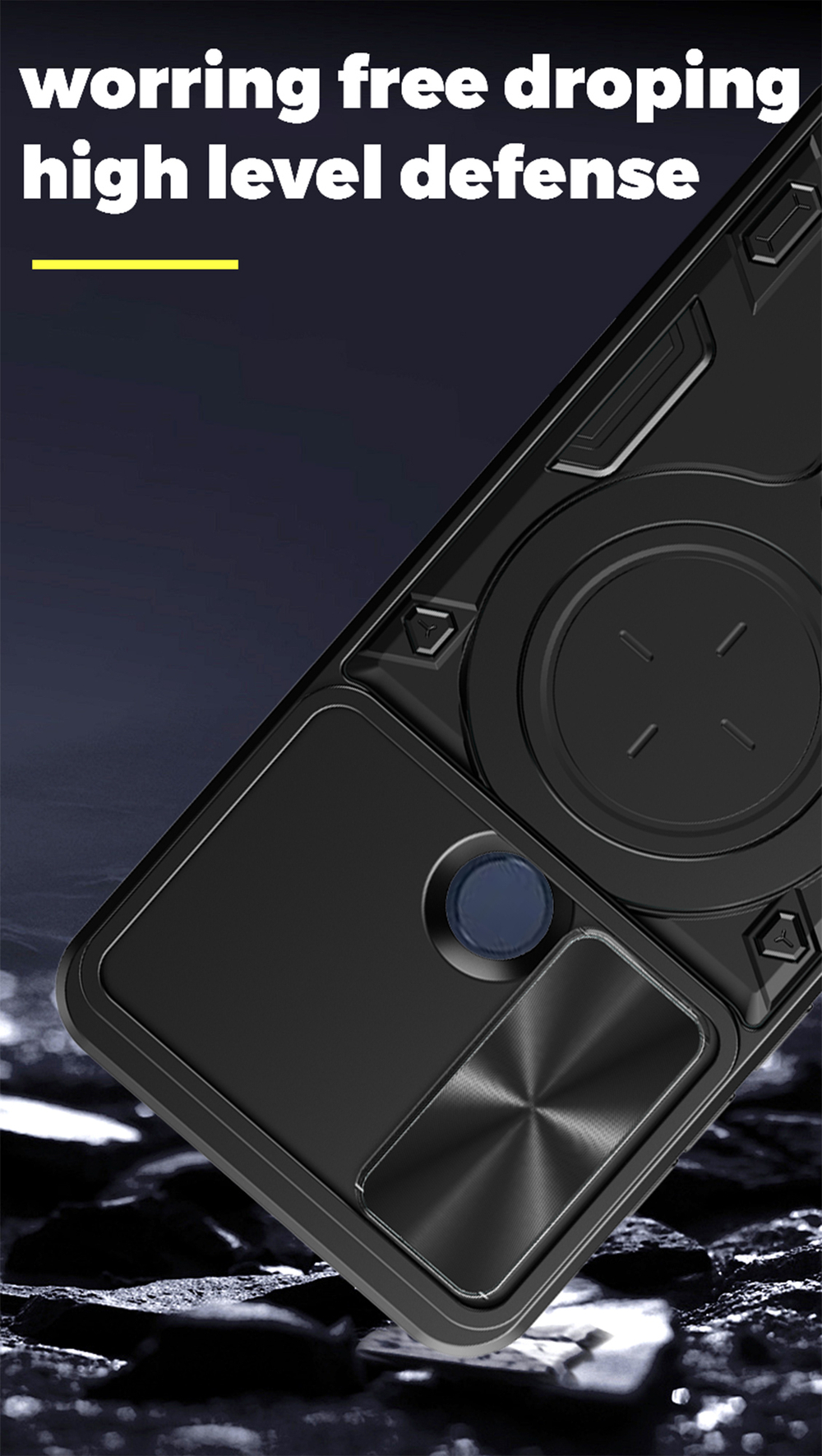 Чехол с кольцом Big Ring Case для TCL 30 SE