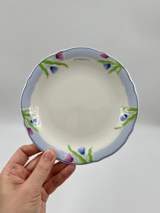 Тарелка 16см с голубой каймой Givenchy by Yamaka