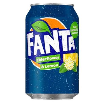 Газированный напиток Fanta Elderflower Lemon, со вкусом бузины и лимона, 330 мл (Германия)