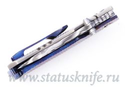 Нож Осаренко Дмитрий 10.20 Vegas Forge Damascus Zirconium Titanium Timascusфотография - 8