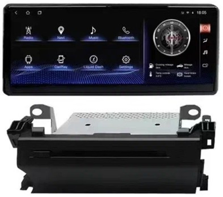 Магнитола для Toyota Land Cruiser 300 (экран климата снизу) - Radiola RDL-LC300-DVD монитор 12.3", Android 12, 8+128Гб, CarPlay, 4G SIM-слот, DVD привод в комплекте