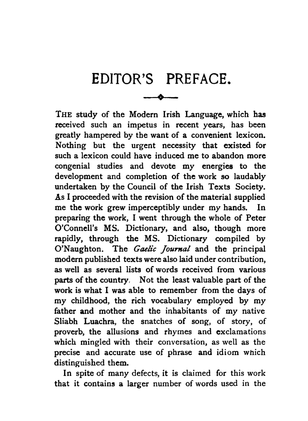 An Irish-English Dictionary. Being a Thesaurus of Words, Phrases and Idioms of the Modern Irish Language, with Explanations in English | Patrick Stephen Dinneen