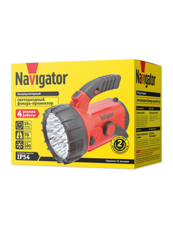 Фонарь-прожектор аккумуляторный кемпинговый 94 960 NPT-SP06-ACCU 23 + 18 + 4LED аккум. 4В 2А.ч. NAVIGATOR 94960