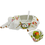 Блюдо с крышкой и ложкой Хрюша 50 см