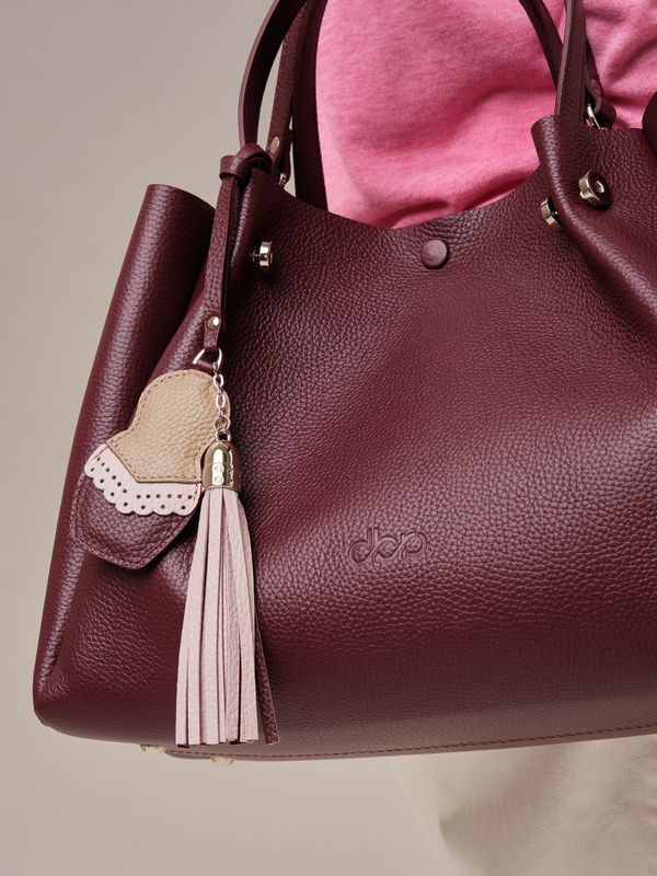 Кожаная сумка Vasilisa DBR 31210 зимняя вишня