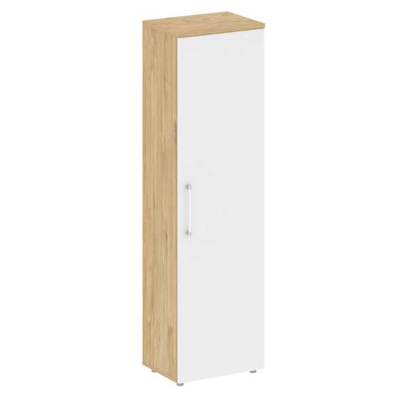 Shift Гардероб узкий (универсальный левый/правый) SK.GB-1 Тиквуд Светлый/Белый Бриллиант 560*420*197