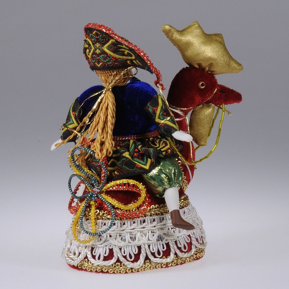 Шутейная кукла "Солдат на петухе"