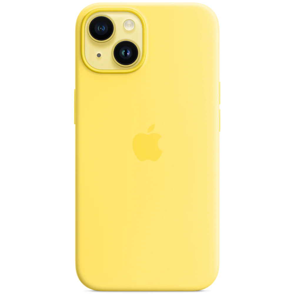 Силиконовый чехол с поддержкой MagSafe Apple Silicone Case для iPhone 14, Canary Yellow (Канареечный)