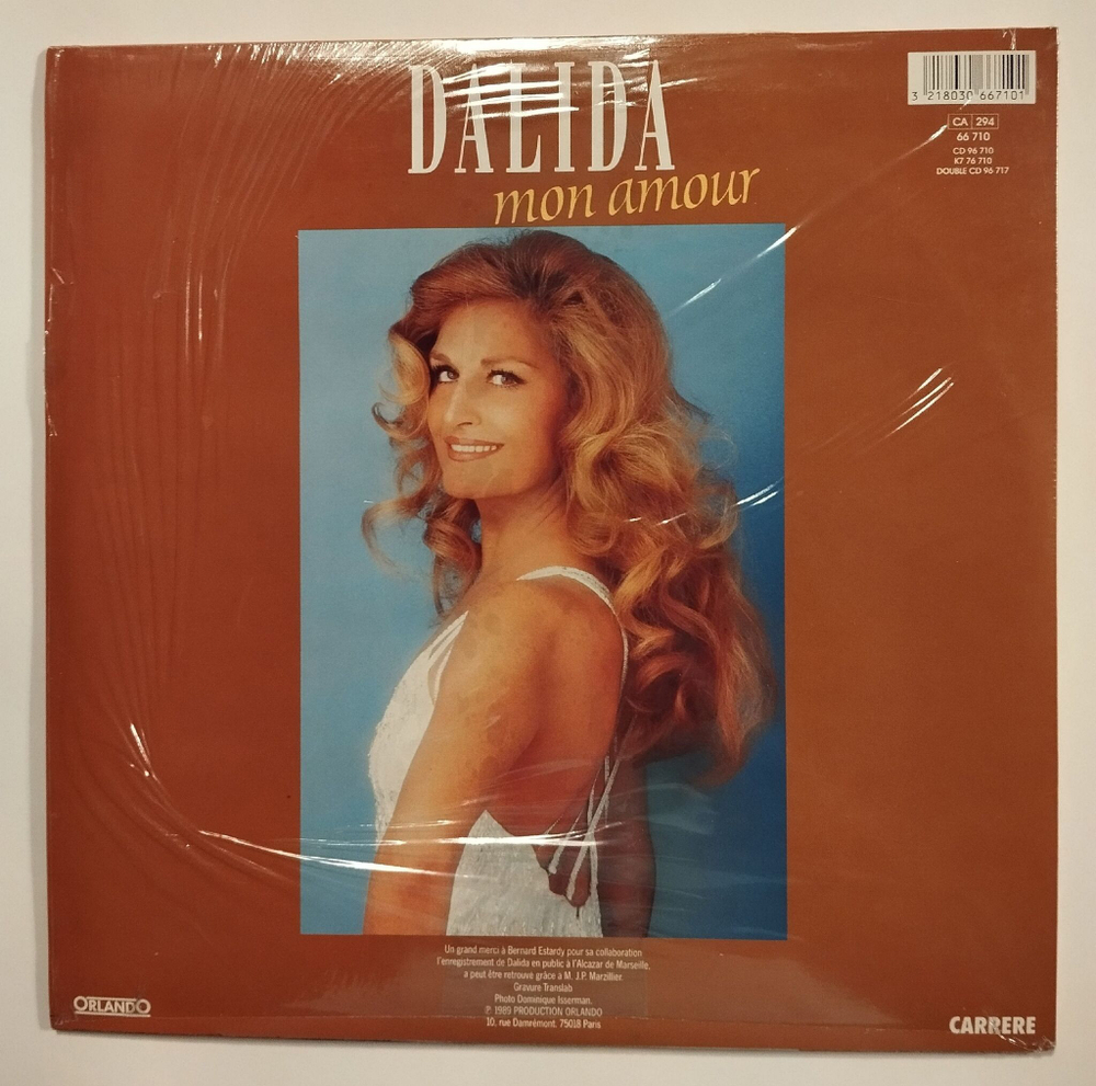 Винтажная виниловая пластинка LP Dalida Далида Mon Amour (France 1989)
