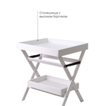 Складной деревянный столик, переносной, белый