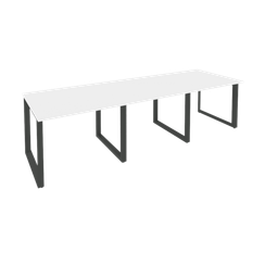 Onix Стол переговорный O.MO-PRG-3.1 Белый Бриллиант/Металл Антрацит 2940*980*750