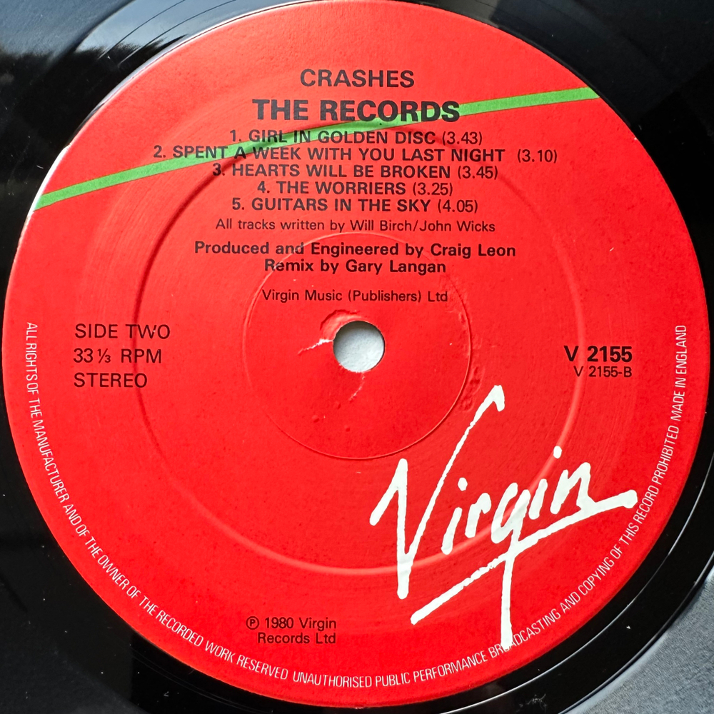 The Records - Crashes (Англия 1980г.)