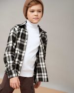 Рубашка фланелевая "Черно-белая"