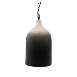 Светильник подвесной Sustainable collection, Ø22х39 см, черный/белый