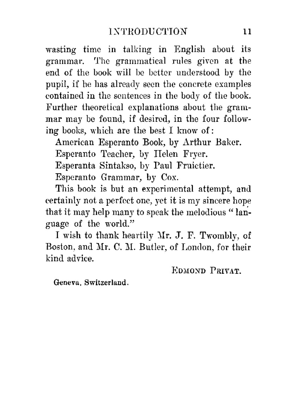 Esperanto in fifty lessons. A practical guide to a working knowledge and command of the new international language | Privat Edmond