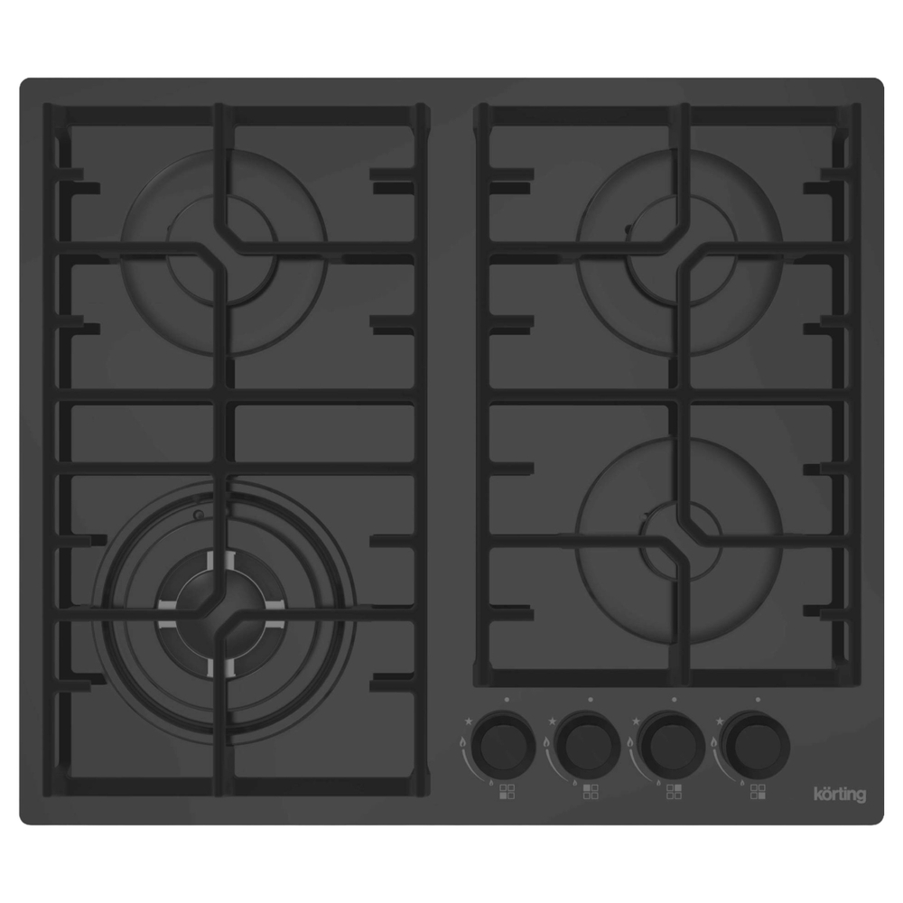Газовая стеклянная варочная панель Korting HGG 6451 CTN