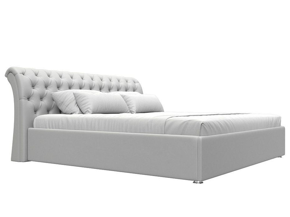 Кровать интерьерная Сицилия 200, Белый, Экокожа, 120899