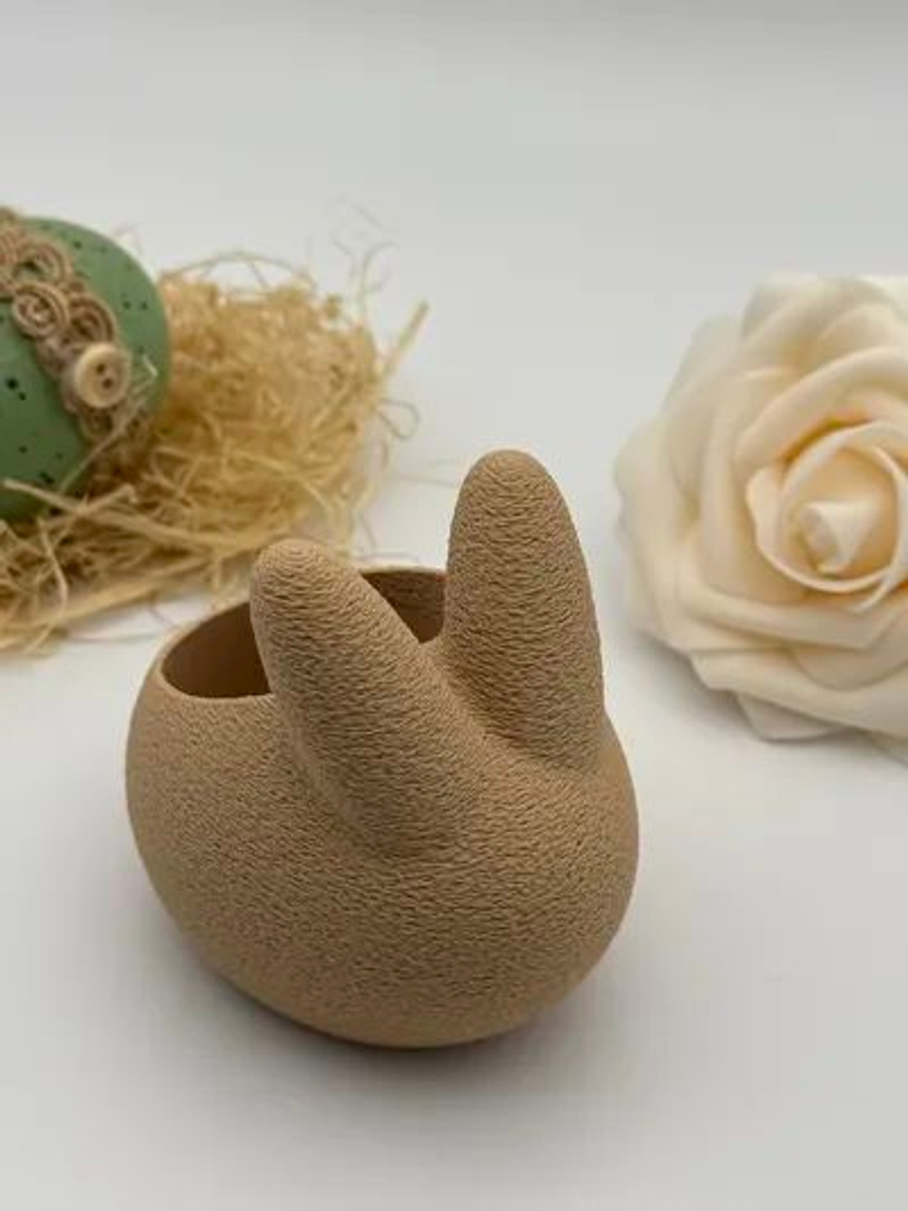 Подставка для чайной свечи "Пасхальный кролик"