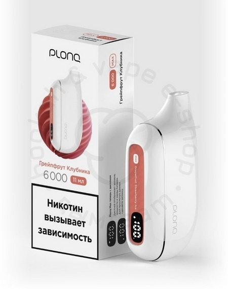 Plonq MAX 6000 ГРЕЙПФРУТ-КЛУБНИКА