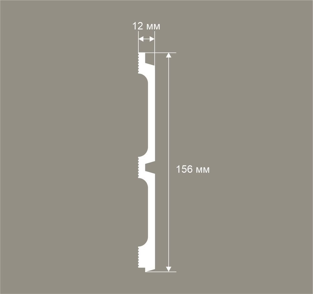 Стеновая панель Ecopolymer, 280x15,6 см