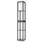 8092/1F COMFI LN25 361 черный/белый, дерево/текстиль Торшер Е27 1*60W 220V PRACTIC