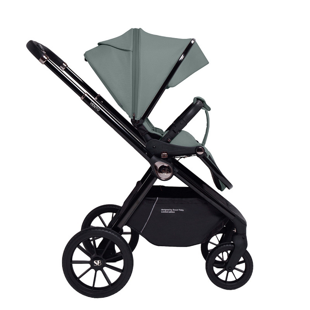 Детская коляска Sweet Baby Vento Black 2 в 1 Green