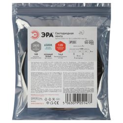 Светодиодная лента ЭРА LS2835 -14,4-180-12-6500K-IP20-1 year-5m холодный белый 5м | Светодиодные ленты 12В 1 год