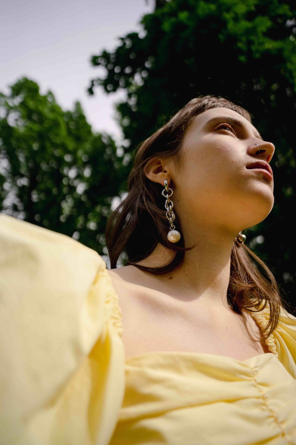 Моносерьга Before.Swine Ouroboros White