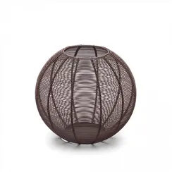 Сферический подсвечник Amer, коричневый металл