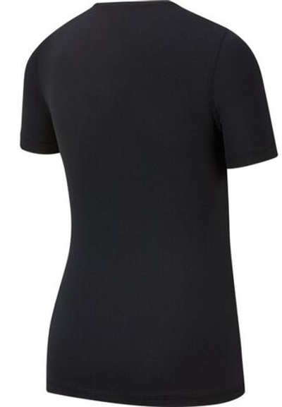 Футболка для девочки теннисная Nike Pro Top SS - black/white