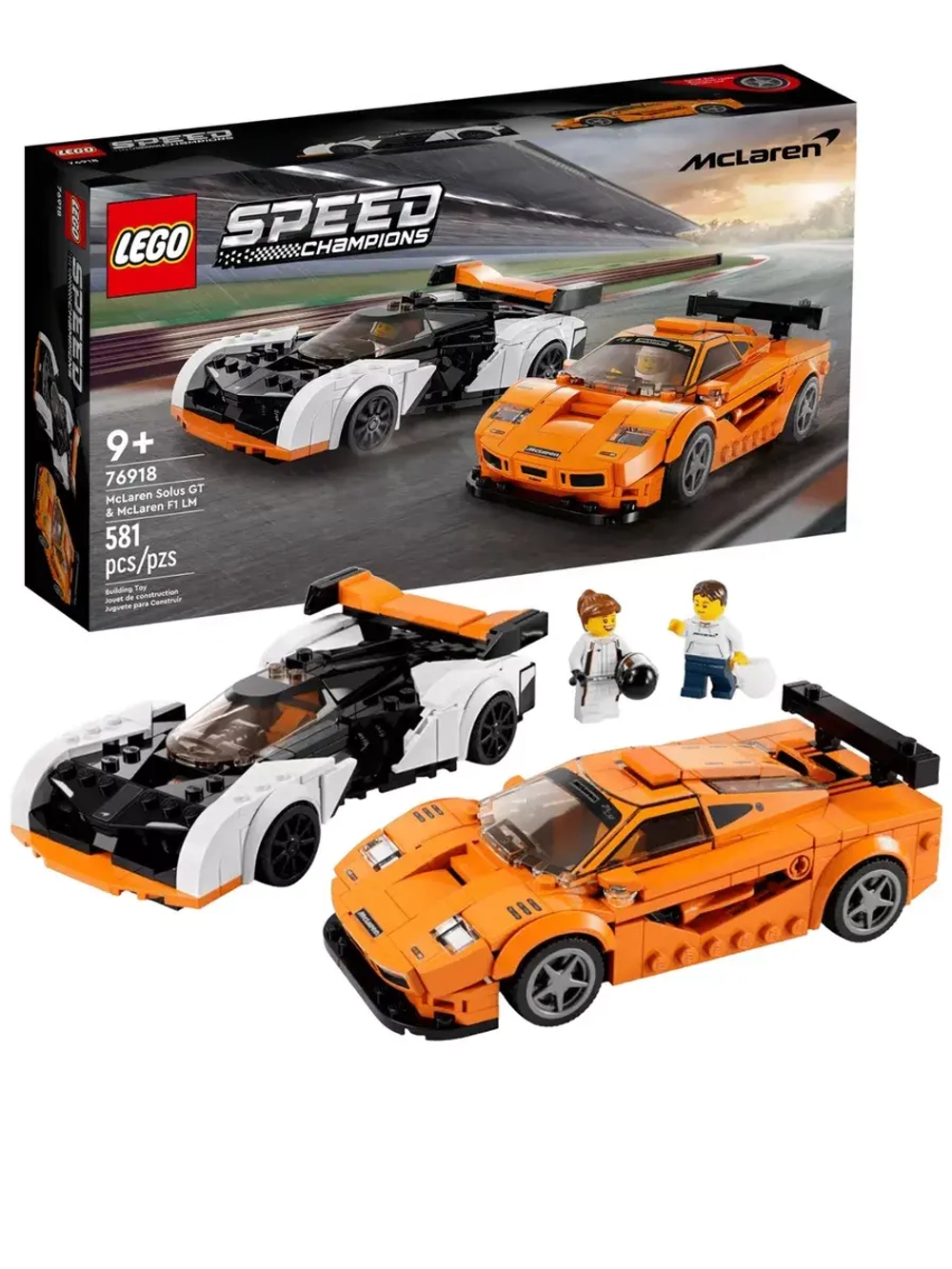 Лего 76918 McLaren Solus GT и F1 LM Lego Speed Champions