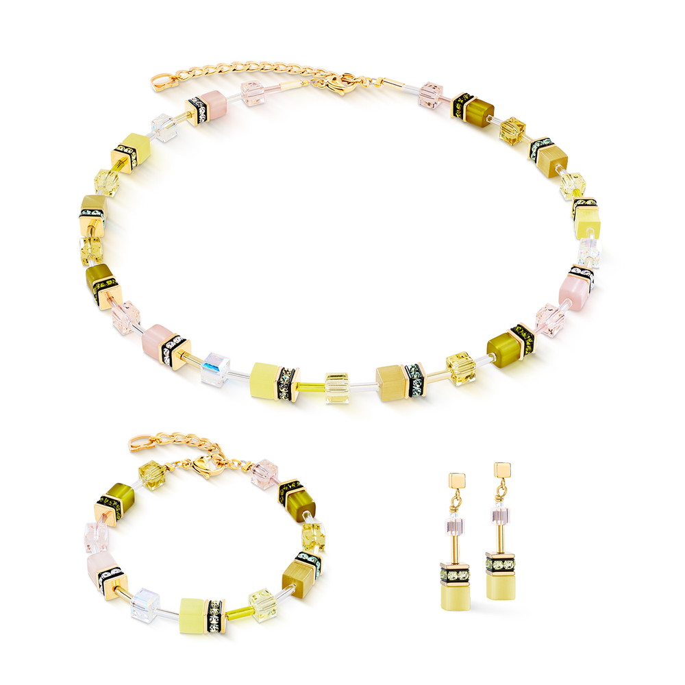 Серьги Coeur de Lion Olive-Yellow 2838/21-0901