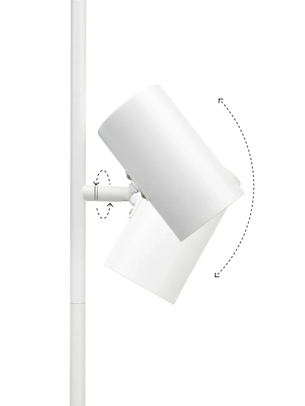 Торшер напольный современный с двумя плафонами