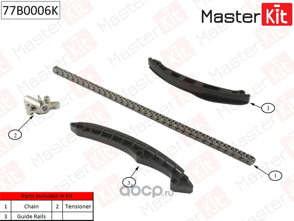Peмкомплект цепи ГРМ 77B0006K Master Kit