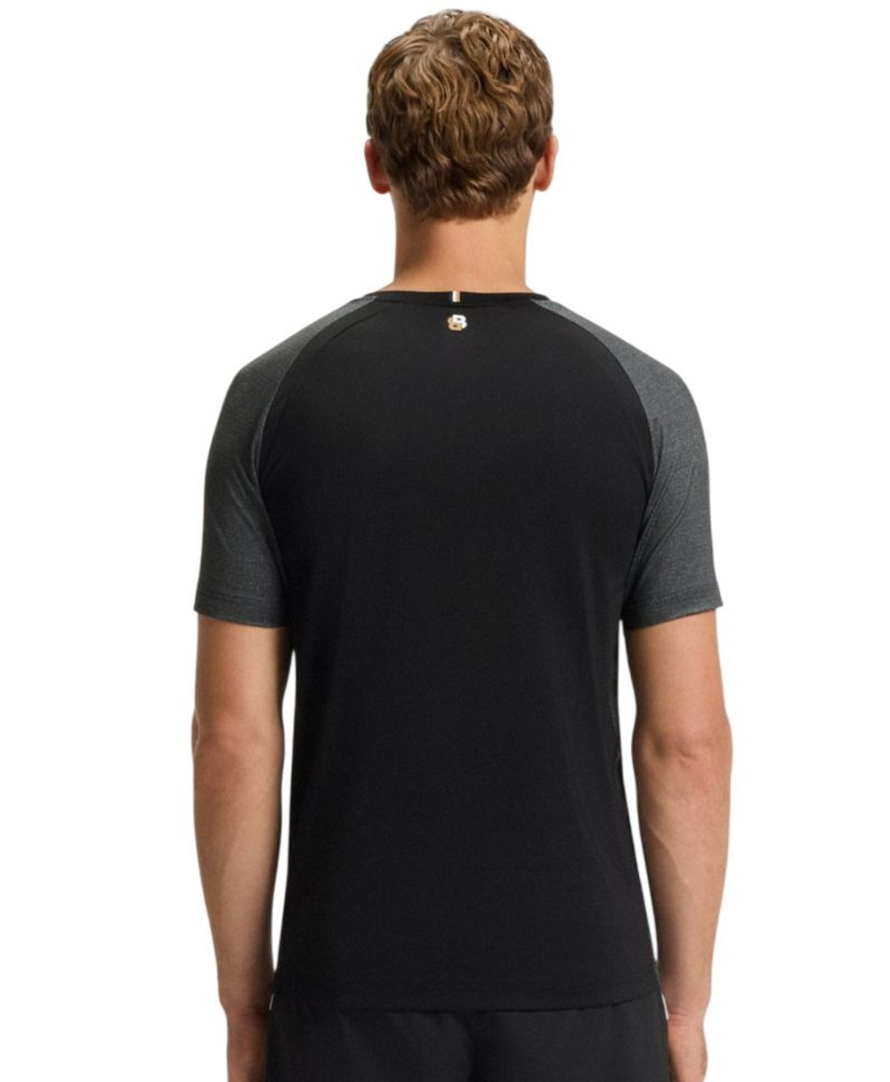 Мужская теннисная футболка BOSS MatchМяч TOC Slim-Fit - black