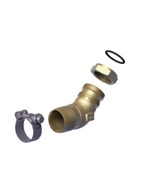 Фитинг всасывающий "GOLD" 1 1/4" X T.38 (48-51) угловой 45° 15509000490