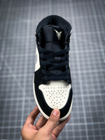 AIR JORDAN 1 MID MELO SE EQUALITY BLACK/BLACK-SAIL-WOLF GREY