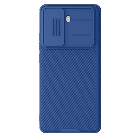 Чехол синего цвета с защитной шторкой для камеры от Nillkin на Xiaomi Redmi Turbo 4, серия CamShield Pro Case